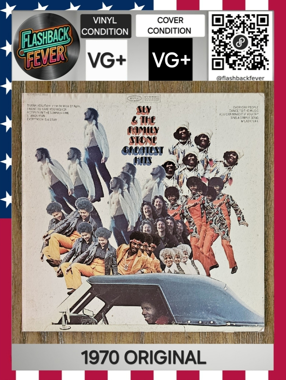 SLY and the FAMILY STONE•Greatest Hits•1970 US Stereo(#KE 30325)•Pitman Pressing